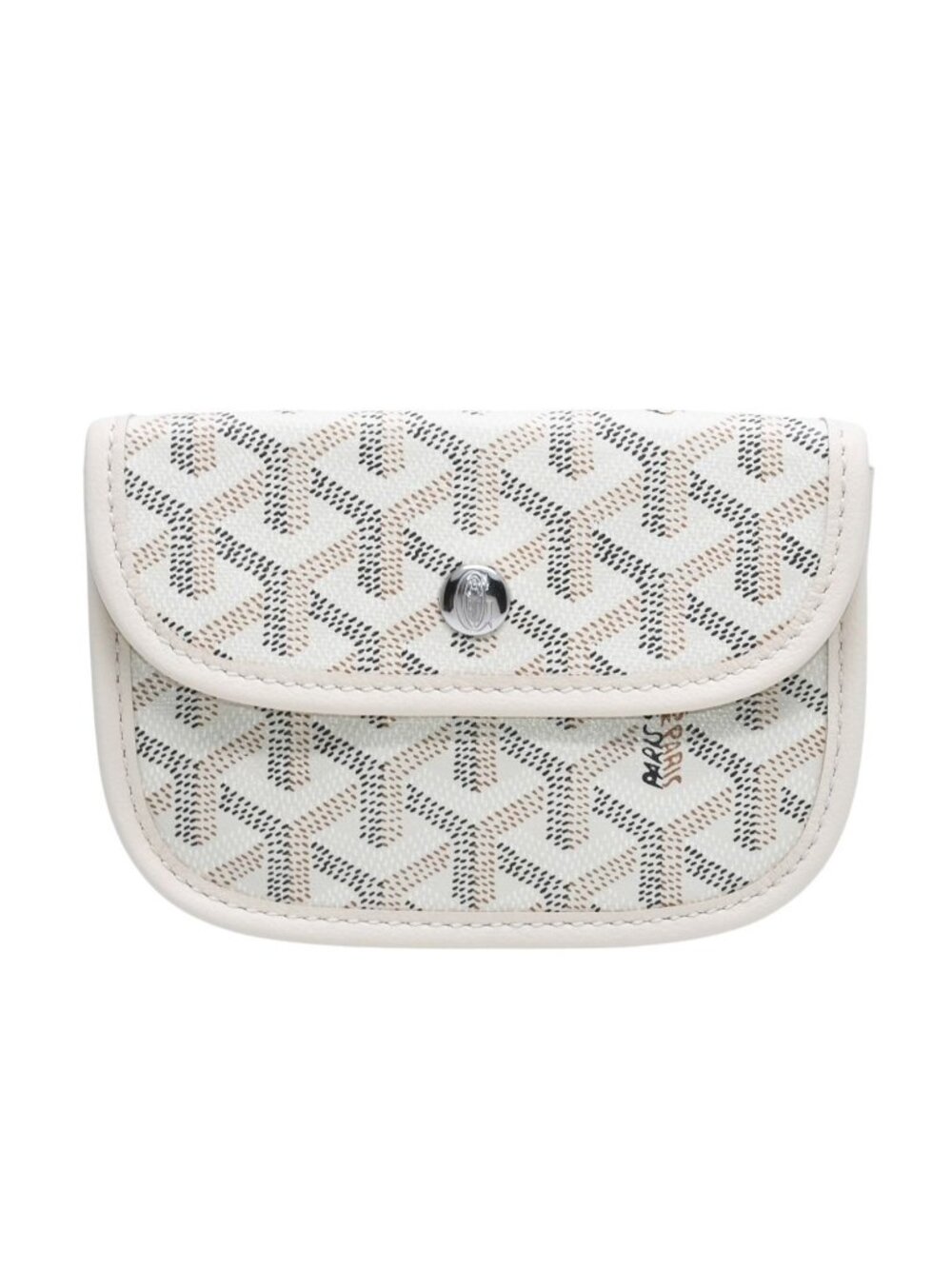 Goyard Anjou Handbag Pouch Ivory White Din Canvas